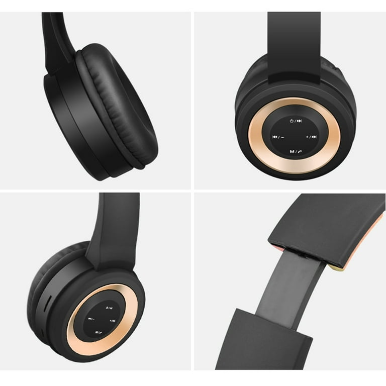 Noise Cancelling Bluetooth Headphones Wireless over Ear Folding Rechargeable Headset with Mic TR905