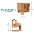 thumbnail image 3 of Backyard Discovery Scenic Heights Cedar Wooden Elevated Playhouse, Play Kitchen, Deck, 3 of 9
