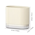 thumbnail image 3 of Wall Mounted Utensil Holder, Kitchen Silverware Drying Rack for Forks and Spoons, Ventilated Cutlery Storage Box, Space Saving Kitchen Organizer, White, 3 of 3
