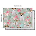 thumbnail image 5 of Jack Russell Terrier Dog and Flower Summer Placemats Table Placemats Set Of 6-Linen Kitchen Washable Placemats Table Mats 11.8"x17.7"Non-Slip Heat Resistant, 5 of 5