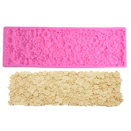 

Flower Plastic Cake Stencil Airbrush Cookies Fondant Molds DIY Cake Painting Art Mold Mousse Brim Decorating Baking Tool