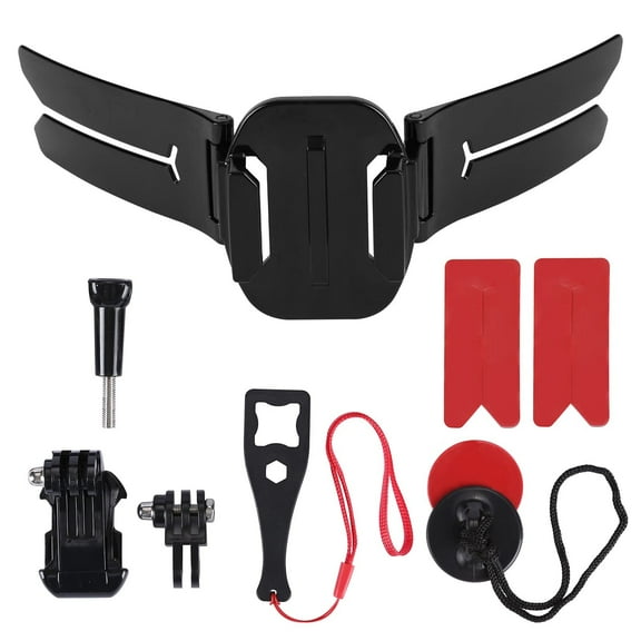 QKOO Universal Motorcycle Helmet Chin Mount Kit for GoPro and Other Sports Action Cameras