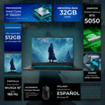 thumbnail image 2 of Laptop Gamer GIGABYTE A16 GeForce RTX 5050 8GB Core i7 13620H 32GB DDR5 512GB SSD 16" IPS FHD 165Hz Teclado Español Mouse DXT, 2 of 5