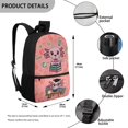thumbnail image 4 of Jeiento Axolotl 17 Inch School Backpack Set 5 Pcs Cartoon Girls Lightweight School Bag with Lunch Bag, Pencil Case and Bookmarks for 9-12 Years Old, 4 of 8