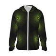 thumbnail image 1 of Fotbe Mandala With Marijuana Leaf Chaqueta con Protección Solar UPF 50+ para Hombre y Mujer, Camisa con Capucha y Bolsillos-Small, 1 of 7
