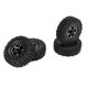 thumbnail image 5 of Neumáticos de Goma para Coche RC Rueda de Metal Serie Completa Universal con Llave Cruzada Pequeña y Juego de Tuercas Antideslizantes M2 para Axial 1/24 SCX24 Negro, 5 of 10