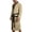 Khaki, variant on Big And Tall Men's Robe With Waist Belt Long Sleeve Solid Color Pajamas Comfortable Soft Loose Lounge Robe With Pockets