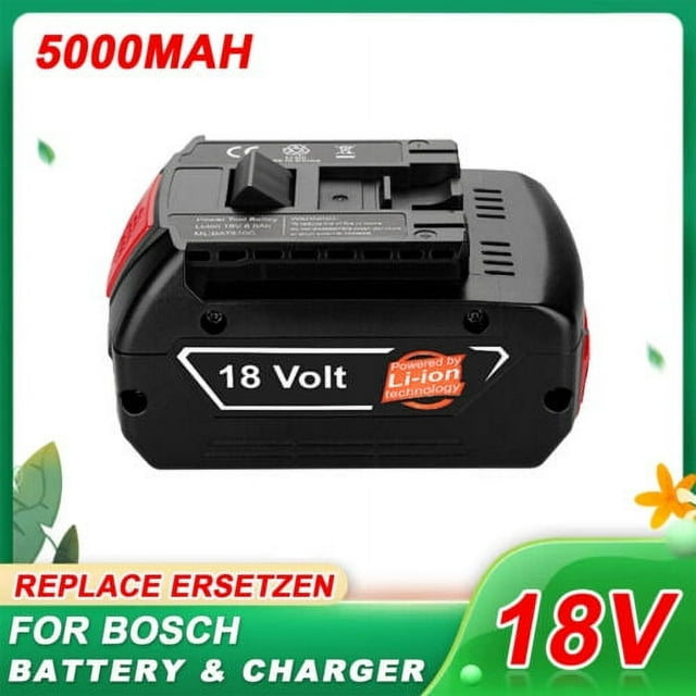 For Bosch 18V Li-ion 5.0AH BAT609 BAT618 BAT610G BAT619 BAT620 Battery+Charger