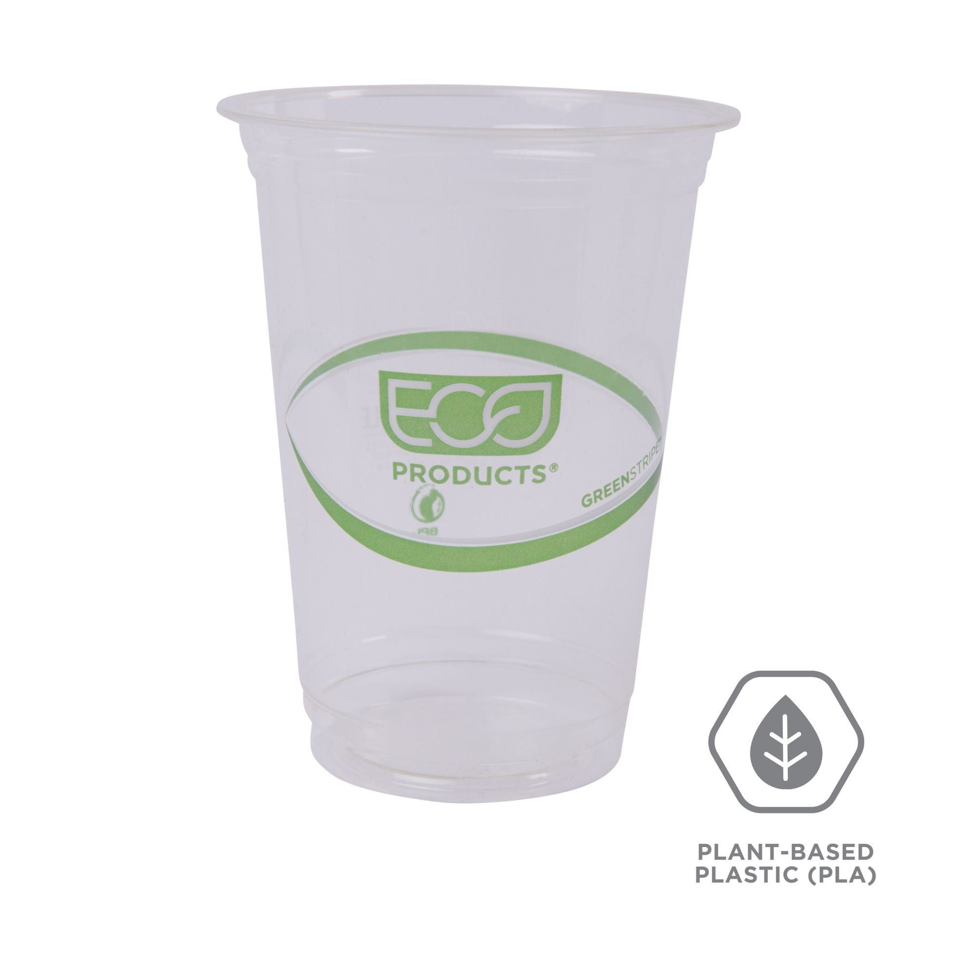 Eco-Products PLA GreenStripe Renewable & Compostable 16OZ Cold Cup, 20CT