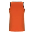 thumbnail image 6 of YLSDY Men's Sleeveless Undershirt Moisture-Wicking Tank Hawaiian Tropical Color Block Beach Tank Top Summer Fitness Bodybuilding T Shirt Orange XL, 6 of 6