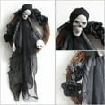 thumbnail image 4 of Halloween Wreaths for Front Door, Gothic Halloween Decorations, Scary Skeleton Ghost Wreath for Front Door, Wall, Closet, Fence, Party Home Decor, 4 of 5