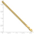 thumbnail image 5 of 14K Yellow Gold Rope Chain Necklace 3.0 mm Wide Diamond-Cut Double 8 inch 3, 5 of 6