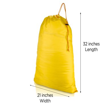 FTVOGUE Mesh Storage Bag - Ultralight Drawstring Sack For Travel, Hiking & Camping Gear (Orange, M)