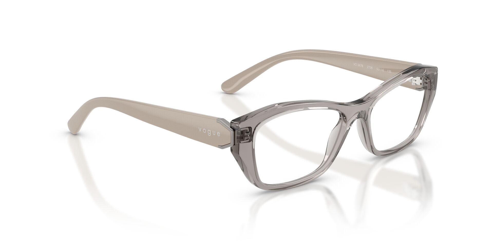 Vogue Unisex VO5676 53mm Transparent Grey Propionate Eyeglasses
