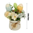 thumbnail image 4 of Center Table Decor Easter Fake Floral Crafts, Easter Signs Easter Table Decorations, Egg Figurines Home Decor, Table Centerpieces for Dining Room(1PC), 4 of 6