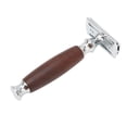thumbnail image 3 of Manual Razor, Professional Sturdy Firm Wear Resistant Wooden Handle Double Edge Safety Razor  for Home Salon for Facial Grooming, 3 of 7