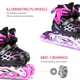 thumbnail image 3 of Patines En Línea Ajustables, Patines Con Ruedas Iluminadas, Patines Para Niños Vogacara OD016541-06, 3 of 6
