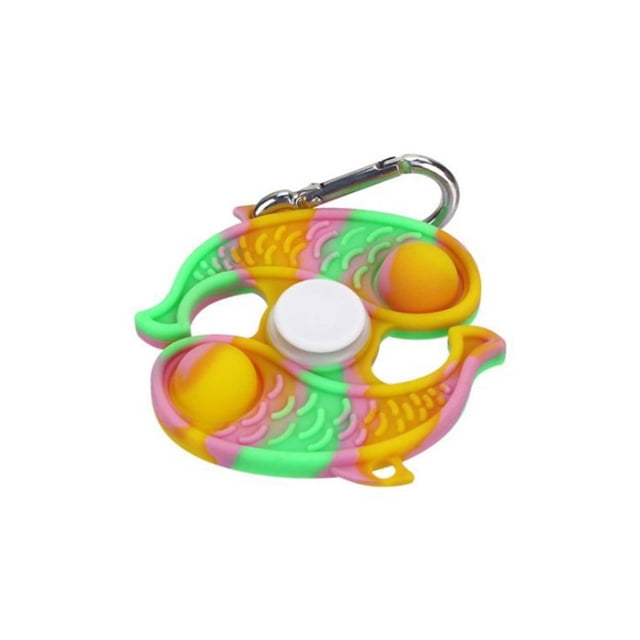 Animal De Dibujos Animados Spinning Top Toy Creative Spinning Gyro Llavero Stress Reliever Juguete Educativo Para Niños seitruly FN007378-01