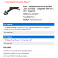 thumbnail image 2 of Front Left Lower Control Arm and Ball Joint Assembly - Compatible with 2011, 2014 Volvo S60, 2 of 2