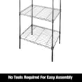 thumbnail image 6 of WorkPro 5-Tier Chrome Slim Wire Shelving, 6 of 12