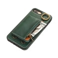 thumbnail image 3 of Allytechgroup Stylish iPhone 8 Plus/ 7 Plus Wallet Case, Secure Case for Apple iPhone 8 Plus/ 7 Plus, Multi-functional Durable, Ring Holder Hand Wrist Stand Shockproof Case for Women Men, Green, 3 of 7