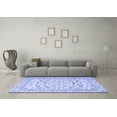 thumbnail image 3 of Ahgly Company Machine Washable Indoor Rectangle Persian Blue Traditional Area Rugs, 6' x 9', 3 of 4