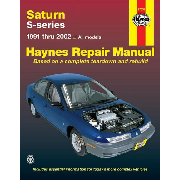 Saturn S-series (91-02) models of Saturn SL, SL1, SL2, SC, SC1, SC2, SW1 & SW2 Haynes Repair Manual