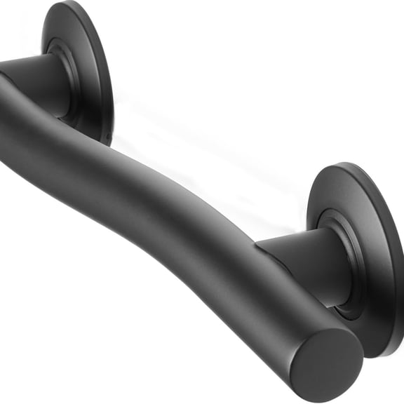 24 inch Bathroom Wave Grab Bar Polished Finish