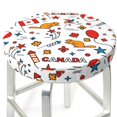 thumbnail image 3 of Naloa Canada Day Round Bar Stool Cushion Cover 12-14 inch, Fits Kitchen, Office, Restaurant Chairs - 13 inch, 3 of 7
