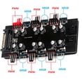 thumbnail image 6 of CPU Fan Splitter Hub 6-Way Sata Connection, PWM Support for PC Water Cooling Systems, 6 of 9