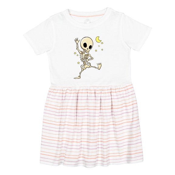 Inktastic Cute Dancing Skeleton Girls Toddler Dress