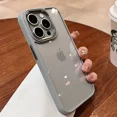 thumbnail image 2 of Luxury Metal Lens Bumper Clear Case For iPhone 15 14 13 12 11 Pro Max Mini X XS Max XR 7 8 Plus Silicone Acrylic Hard Back Cover, 2 of 7