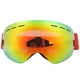 thumbnail image 1 of Gafas de esquí esféricas rojas con doble capa antivaho para snowboard y patinaje, 1 of 8