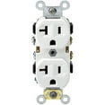 thumbnail image 2 of Leviton 5800-Wsp 20-Amp, 125-Volt, Receptacle Duplex, Self-Grounding, White, 2 of 2