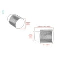thumbnail image 2 of CKP #6500 Linear Collection 3/4 in. (20mm) Knurled Aluminum Knob, Brushed Gold, 2 of 4