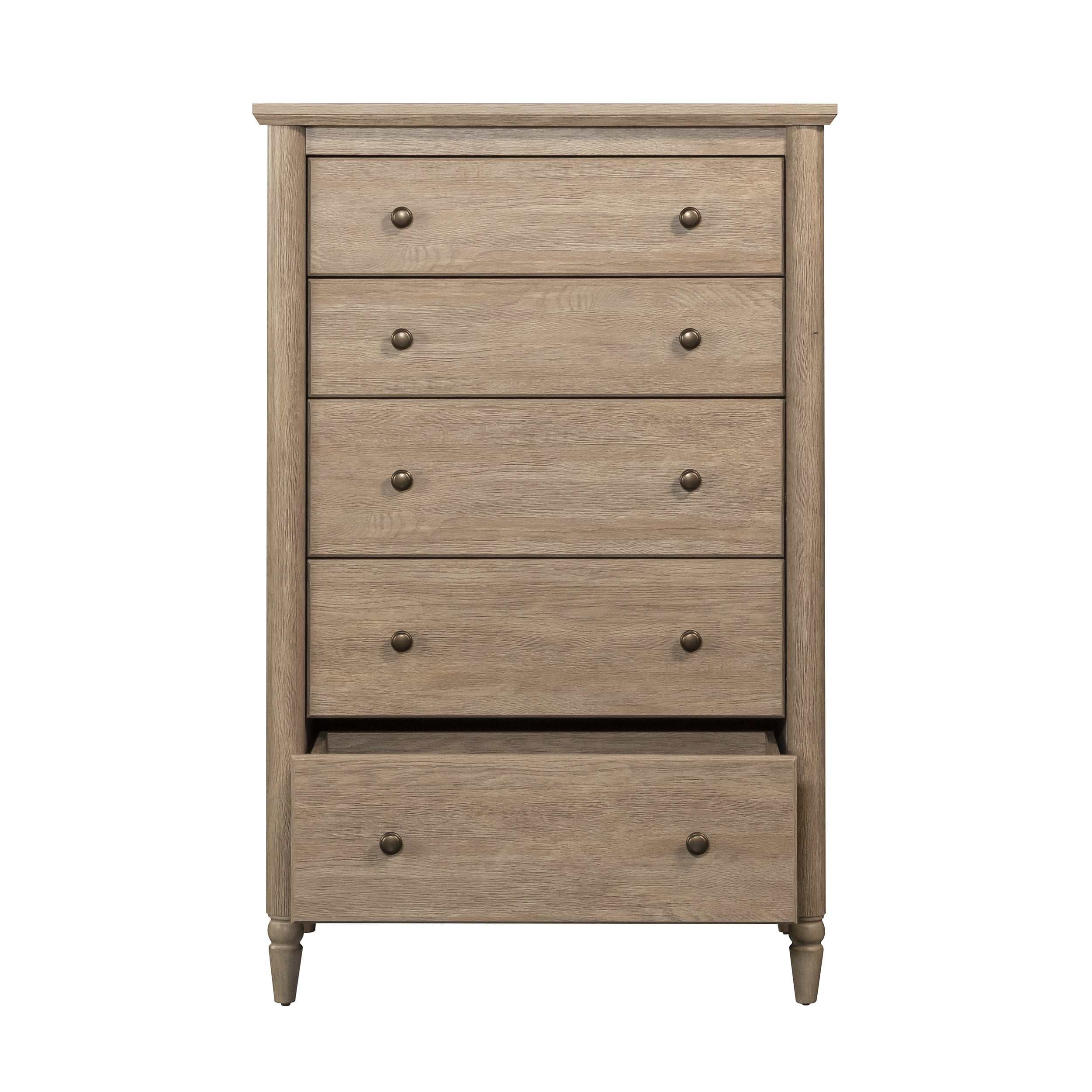 My Texas House Monroe 5-Drawer Dresser, Brushed Oak Finish