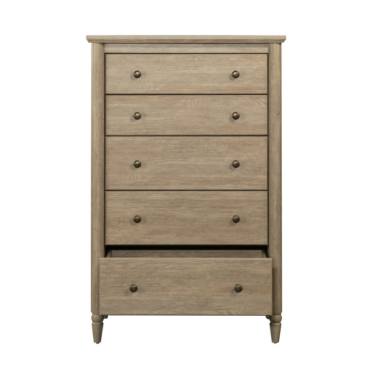 Drawer - hm♡！！！！ My Texas House Monroe 5-Drawer Dresser, Brushed Oak Finish