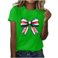 thumbnail image 4 of Cavosen Patriotic Tops for Women Plus Size Independence Day Short Sleeve Round Neck T Shirts USA Flag Graphic Shirts Lady 2X 4th of July Casual Shirts Red White and Blue Tunic Tees Patriotic Clothes, 4 of 4