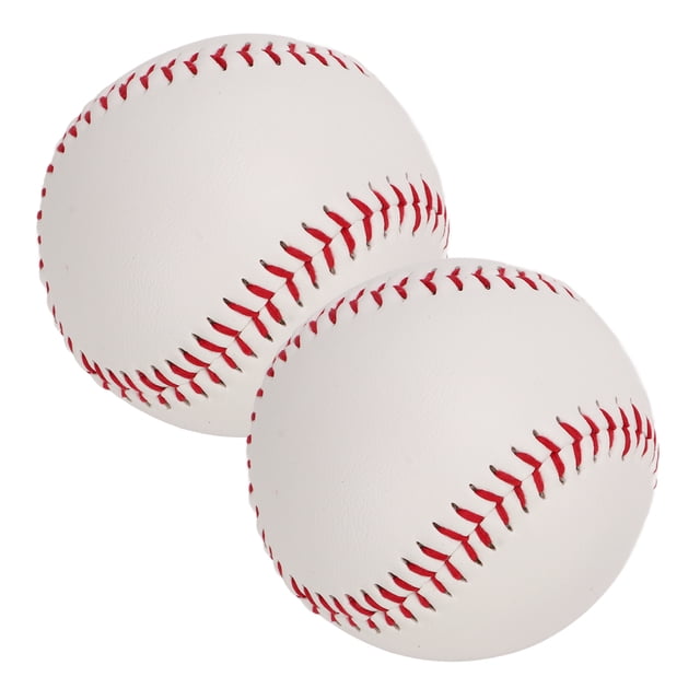2pcs Baseball, Practice PU Leather Baseball For GamePractice Use Outdoor Sports Training Ball