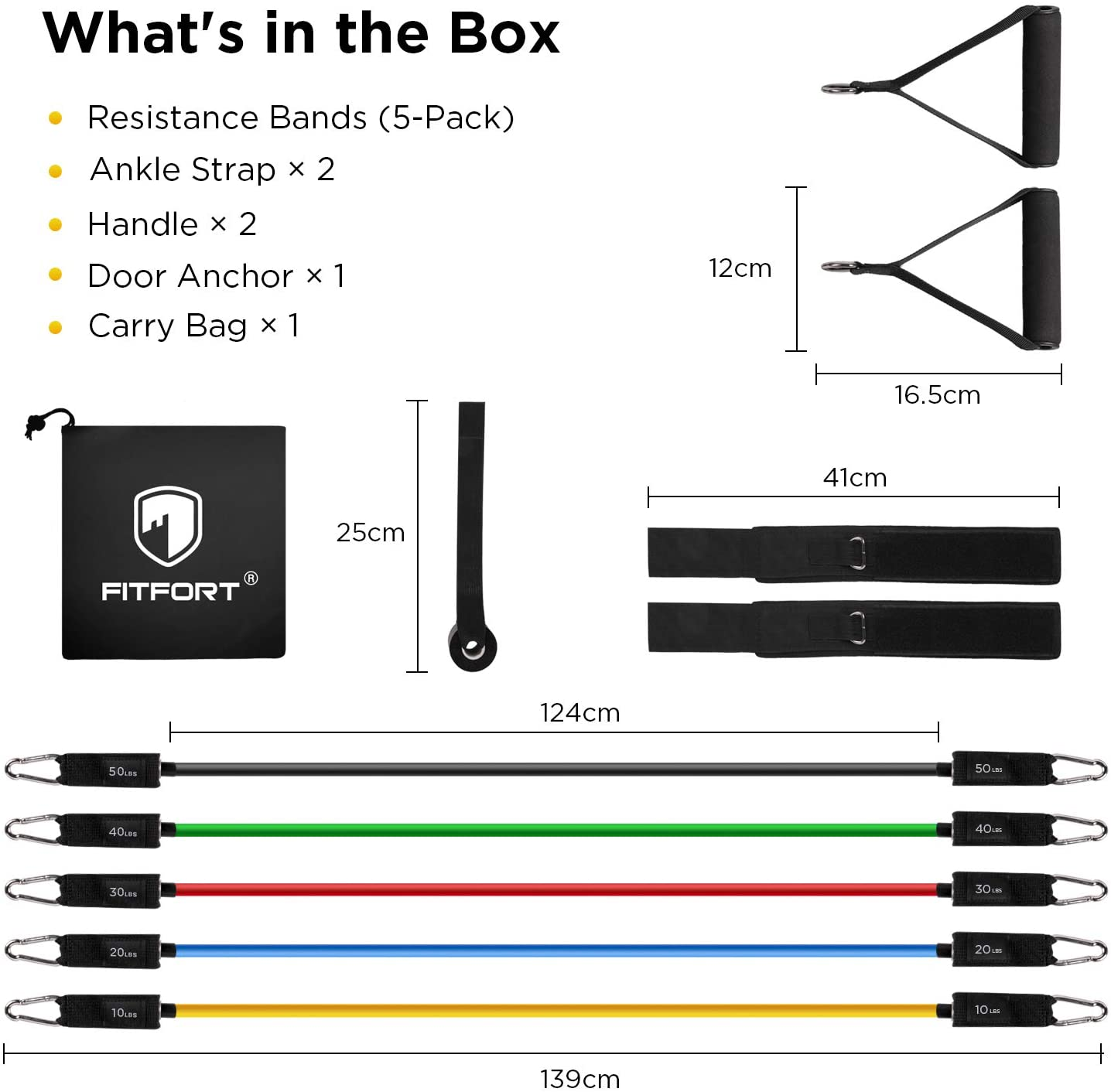 COWIN Resistance Bands Exercise Set Up to 150 lb photo 4