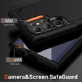 thumbnail image 3 of for Samsung Galaxy S22 Ultra Case, S22 Ultra Case with Self Healing Flexible TPU Screen Protector[2 Pack], Military Grade Dual-Layer Heavy Duty Case for Galaxy S22 Ultra 5G-Black, 3 of 11