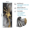 thumbnail image 2 of Black Gray Gold Marble Pattern Hot Yoga Mat Towel Non Slip for Hot Yoga - Quick-Drying Yoga Mat Cover with 4 Corner Pockets with Travel Bag - Hot Yoga Towel Non Slip 74"x26", 2 of 6