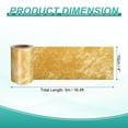 thumbnail image 2 of Uxcell Wood Grain Wallpaper Border 4" x 16.4ft Textured Frame Sticker, Yellow Stone, 2 of 7