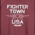 thumbnail image 3 of Top Gun - Property of Fighter Town - Women's Lightweight French Terry Long Sleeve Shirt, 3 of 5
