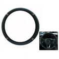 thumbnail image 3 of Black PU Leather Diamond Car Steering Wheel Cover Protector 15"/38cm Accessories, 3 of 6