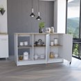 thumbnail image 4 of Newboti Furniture Kitchen Island Padua, Kitchen, White / Light Oak 41591, 4 of 8