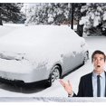 thumbnail image 2 of Rascador de hielo y cepillo para nieve OxGord 2 en 1, sin rasguños con cerdas suaves, lo mejor para removedor de escarcha y herramienta de eliminación de escobas, kit de limpieza de ventanas de parabrisas automático, accesorios de coche de invierno resistentes con mango de agarre, 2 of 6