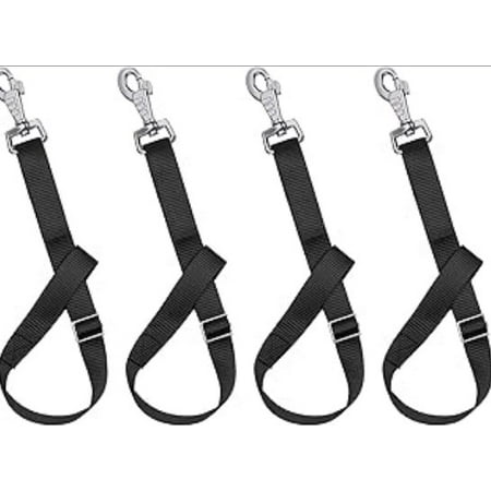 HEMOTON Hemoton 4pcs High Strength Nylon Bucket Straps for Horses Adjustable Hanging Straps Hay Net Ropes Horse Feeding Bag Ropes