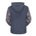 thumbnail image 3 of DDAPJ pyju Western Aztec Hoodies for Men Vintage Graphic Hooded Sweatshirt Fall Winter Casual Pocket Hoodie Big and Tall Fashion Streetwear Birthday Gifts Prime Light Blue XL, 3 of 4