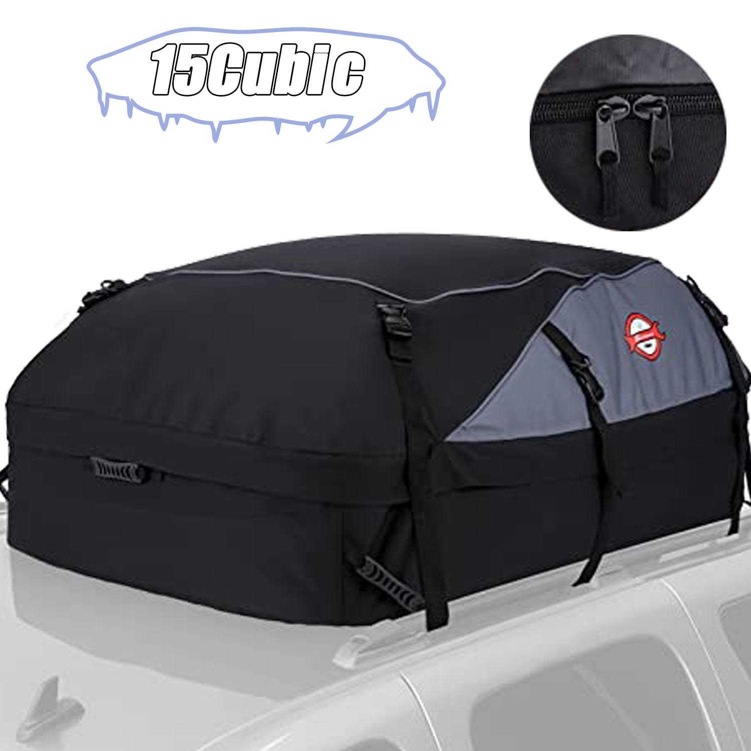 Mockins 25 Cubic Ft Waterproof Cargo Carrier Bag 59.5 x 23.5x 30.5 The Hitch Rack Cargo Bag is Made of Heavy Duty Abrasion Resistant Vinyl Strong Enough to Endure High Intensity Weather Conditions…